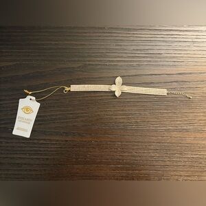 NEW Eye Candy Rhinestone Flower Bracelet